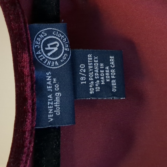 Venezia Lane Bryant Velvet Top - 18/20 - Picture 4 of 5
